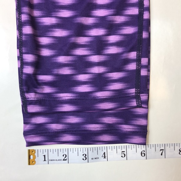 Nike Purple Dri Fit Run Fast Live Fearless Workout Leggings With Back Pocket - Picture 16 of 16